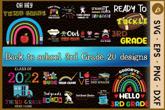 Back to School 3rd Grade 20 Designs