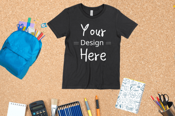Back to School Black T-shirt Mockup: A Practical Tool for Designers and Marketers
