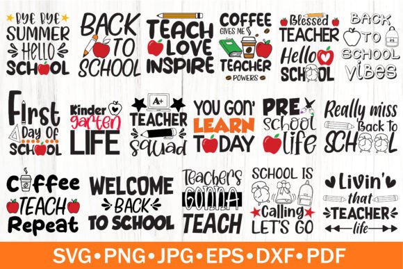 Back to School Bundle SVG School SVG