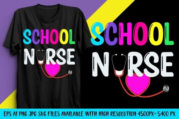 Back to School Nurse T Shirt Vector Art