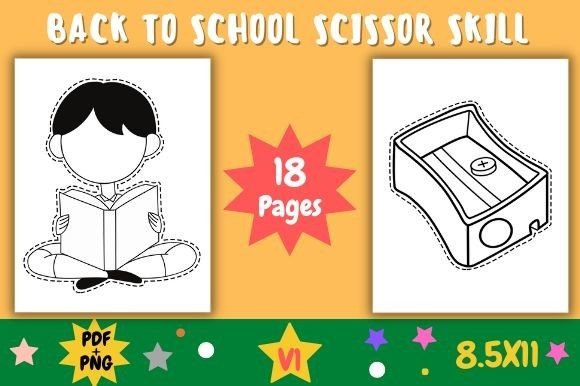 Back to School Scissor Skill - V1