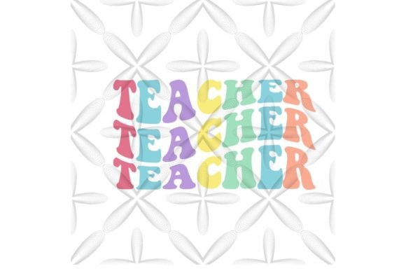 Back to School Teacher PNG I Retro PNG