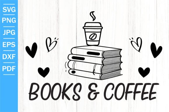 Books and Coffee SVG Back to School