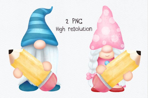Couple Gnomes Back to School 2: A Creative Design for Multiple Uses