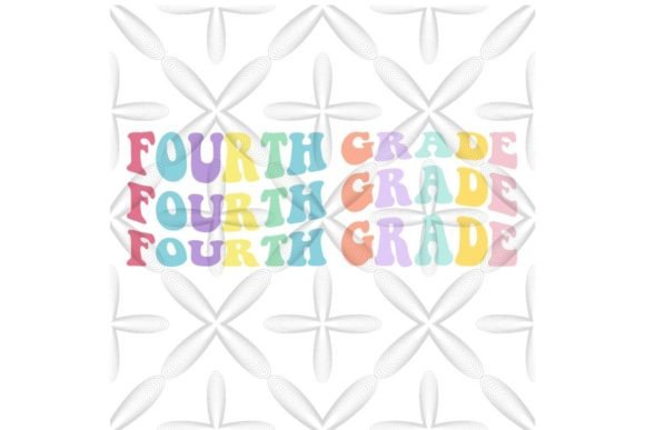 Fourth Grade Retro PNG: Back to School Fun
