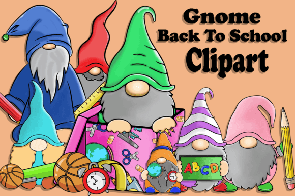 Gnome Back to School Clipart: A Creative Resource for Students and Educators