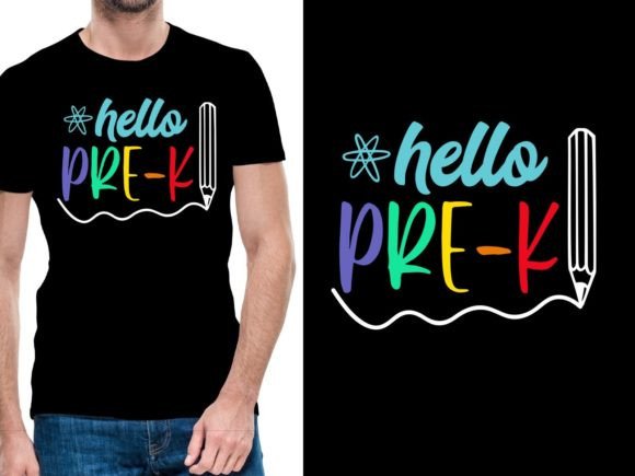 Hello Back to School Tshirt Design