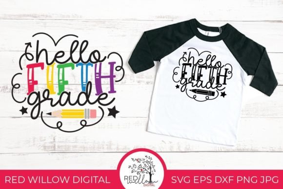 Hello Fifth Grade Back to School Design