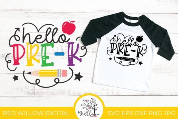 Hello Pre-K Back to School Shirt Design
