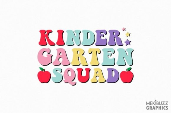Kindergarten Squad Back to School PNG
