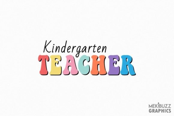Kindergarten Teacher Back to School PNG for Creative Projects