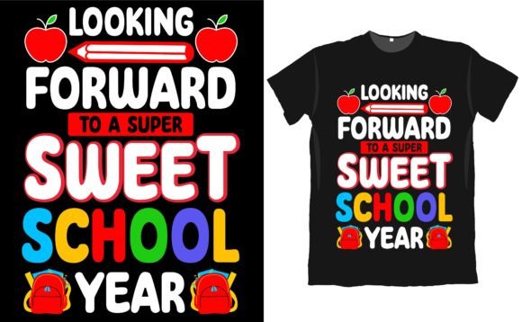 Sweet Back to School Kids T Shirt Design
